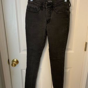 Ashy black skinny jeans